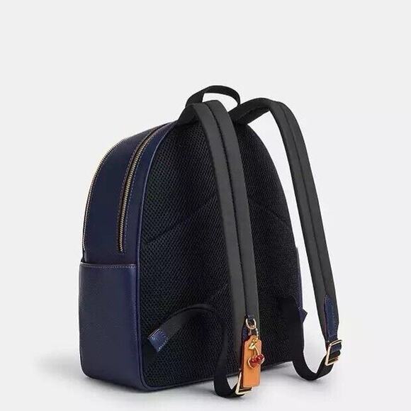NWT LIMITED Coach Denim Court Backpack In Signature Canvas Leather CZ778 - Picture 8 of 10